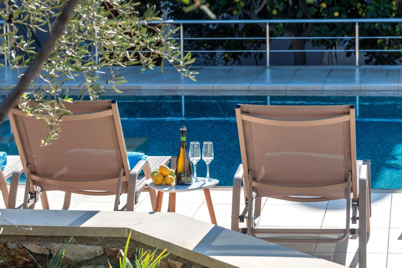 Cretan Lux Villa Heated Pool Gavalochori Exterior photo