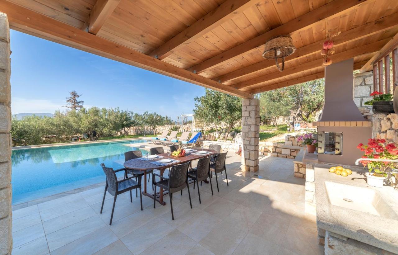 Cretan Lux Villa Heated Pool Gavalochori Exterior photo