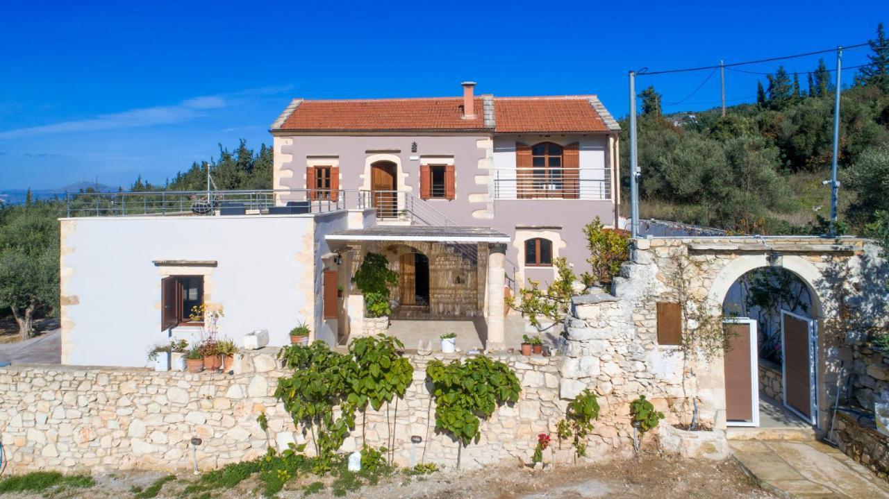 Cretan Lux Villa Heated Pool Gavalochori Exterior photo
