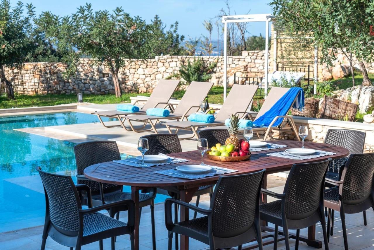 Cretan Lux Villa Heated Pool Gavalochori Exterior photo