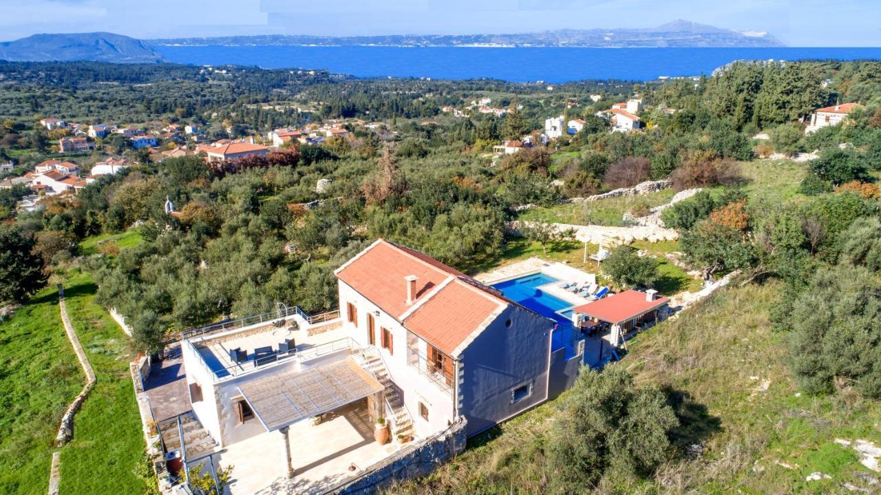 Cretan Lux Villa Heated Pool Gavalochori Exterior photo