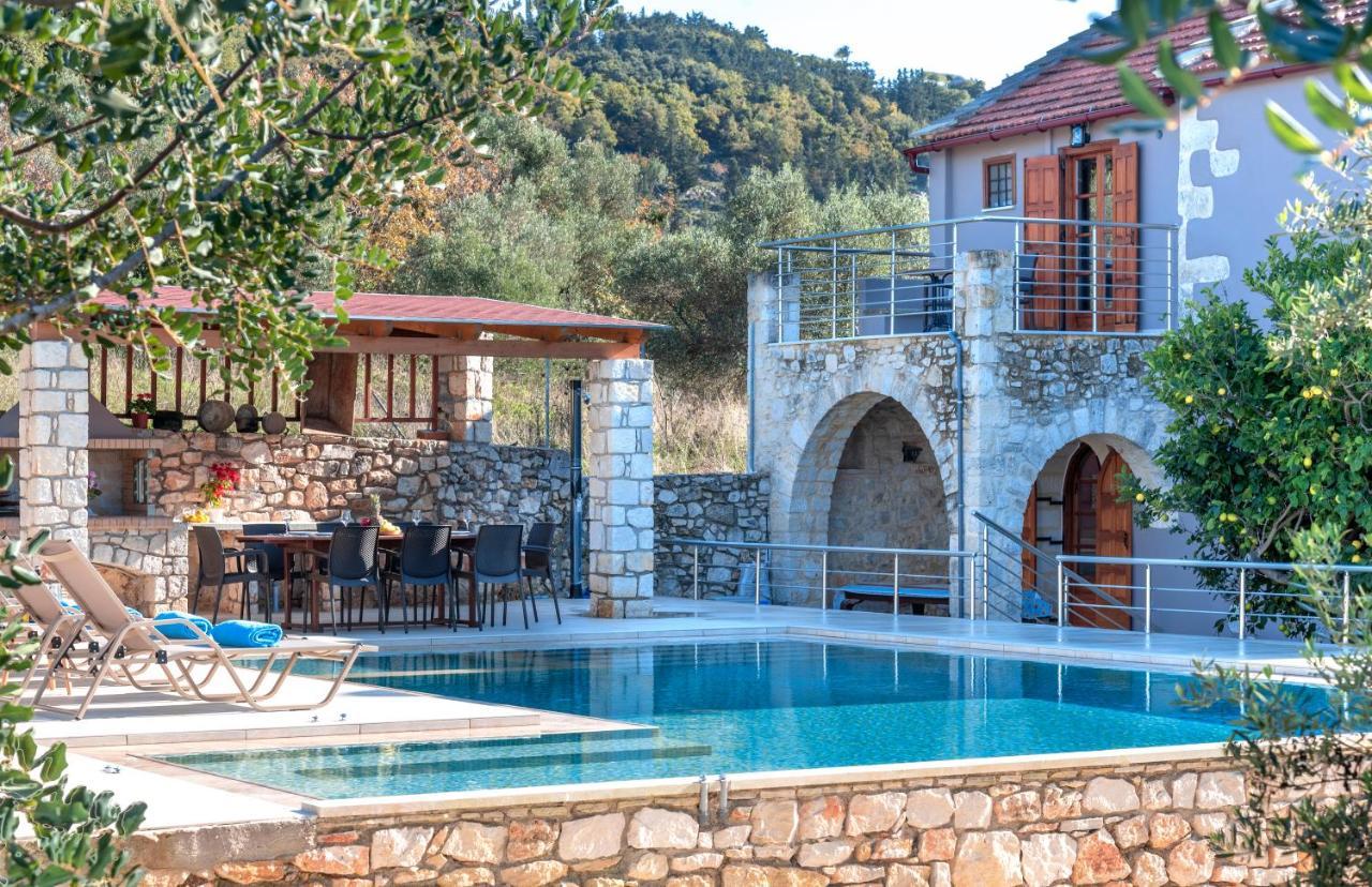 Cretan Lux Villa Heated Pool Gavalochori Exterior photo