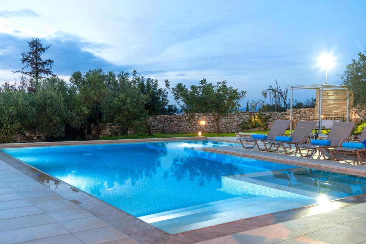 Cretan Lux Villa Heated Pool Gavalochori Exterior photo